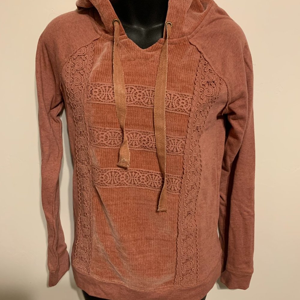 Maurices Hoodie Sweater Peach NWT